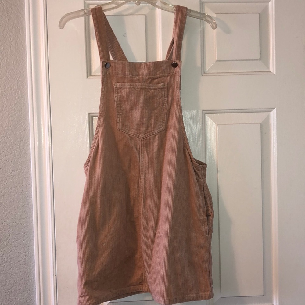 Pink corduroy forever 21 overall dress
